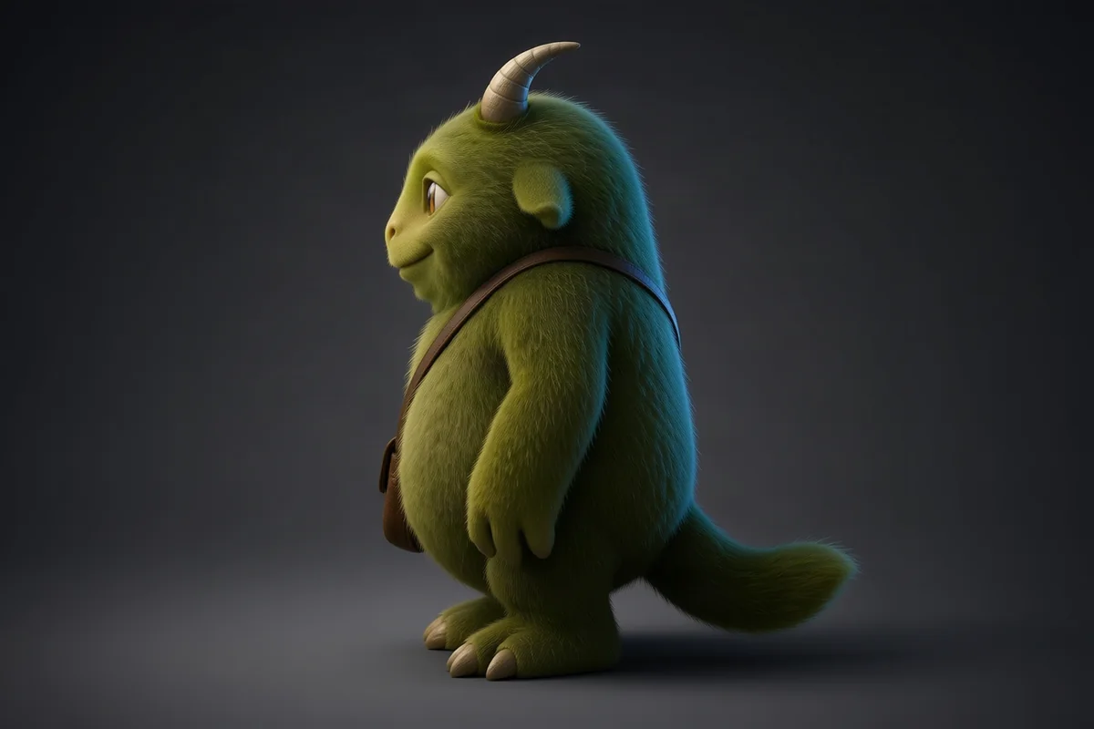 Character shown from multiple angles - After 1