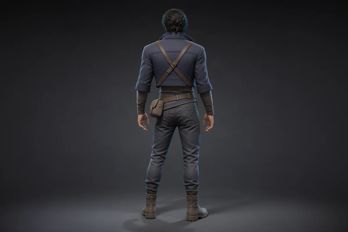 Character shown from multiple angles - After 2